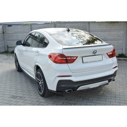 Накладка сплиттер центральная на задний бампер на BMW X4 F26 M-Paket